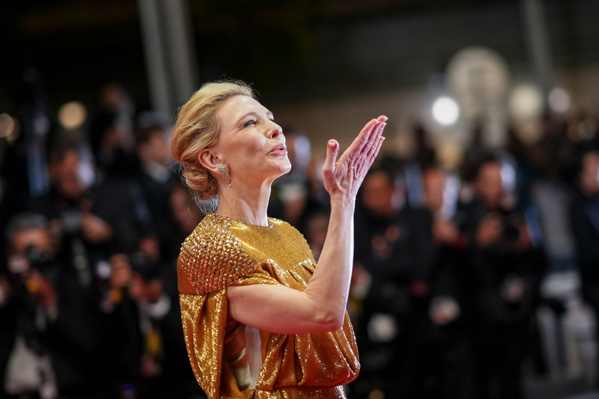 Cate Blanchett bei der Premiere ihres Films «Rumours» in Cannes. Foto: Scott A Garfitt/Invision/AP