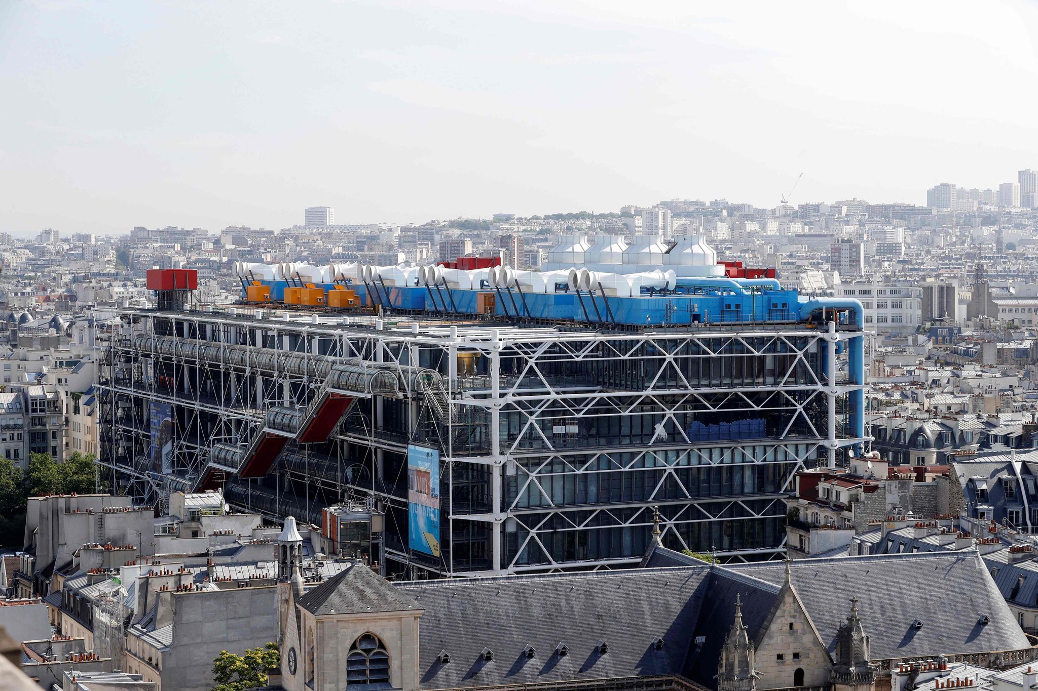 Das 1977 eröffnete Centre Pompidou. Foto: Francois Guillot/AFP/dpa
