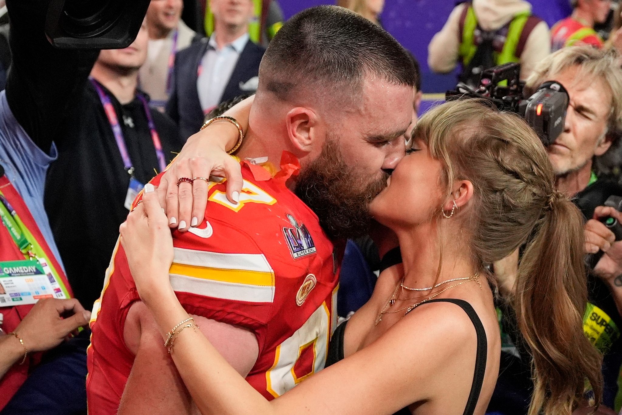 Trennungsgerüchte um Taylor Swift und Travis Kelce sorgen für Wirbel Foto: John Locher/AP/dpa