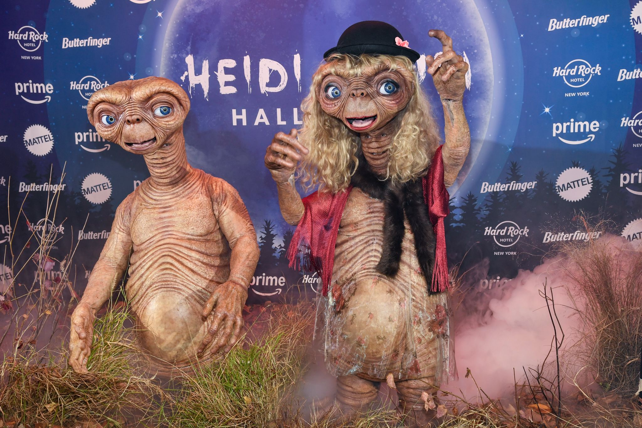 Will vielleicht nach Hause telefonieren: Heidi Klum als E.T. Foto: Evan Agostini/Invision/AP/dpa